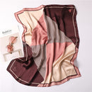 2022 Summer Luxury Brand Silk Scarf Square Women Shawls And Wraps Fashion Office Small Hair Neck Hijabs Foulard Scarves 70*70cm