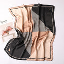 2022 Summer Luxury Brand Silk Scarf Square Women Shawls And Wraps Fashion Office Small Hair Neck Hijabs Foulard Scarves 70*70cm
