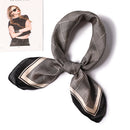 2022 Summer Luxury Brand Silk Scarf Square Women Shawls And Wraps Fashion Office Small Hair Neck Hijabs Foulard Scarves 70*70cm