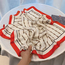 2022 Summer Luxury Brand Silk Scarf Square Women Shawls And Wraps Fashion Office Small Hair Neck Hijabs Foulard Scarves 70*70cm