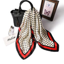 2022 Summer Luxury Brand Silk Scarf Square Women Shawls And Wraps Fashion Office Small Hair Neck Hijabs Foulard Scarves 70*70cm