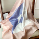 2022 Summer Luxury Brand Silk Scarf Square Women Shawls And Wraps Fashion Office Small Hair Neck Hijabs Foulard Scarves 70*70cm