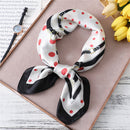 2022 Summer Luxury Brand Silk Scarf Square Women Shawls And Wraps Fashion Office Small Hair Neck Hijabs Foulard Scarves 70*70cm