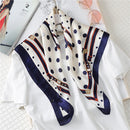 2022 Summer Luxury Brand Silk Scarf Square Women Shawls And Wraps Fashion Office Small Hair Neck Hijabs Foulard Scarves 70*70cm