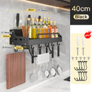 Joybos Kichen Organizer Spices Aluminum Multifunction Kichen Shelf Storage Rack Wall-mounted Kitchen Organizer for Spices