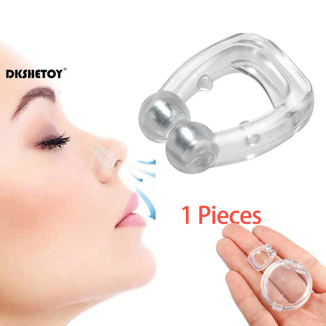 Anti Snoring Nose Clip Silicone Snore Stopper ring Silent sleep Aid Snore Stop Night Sleeping Apnea Guard Night Device With Case