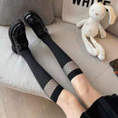 New Sexy Medias Black White Striped Long Socks Women Velet Over Knee Thigh High Stockings Girls Anime Lolita Cosplay Costumes
