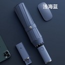 Nuevo paraguas plegable automático Xiaomi con luz Led, paraguas de lluvia grande a prueba de viento, sombrilla portátil para exteriores para hombres y mujeres