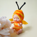 1 Pieces Sleep Baby Doll Cute Animal Baby Doll 3.5inch Height Simulated Reborn Baby for Children&