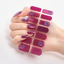 Four Sorts of Nail Stickers Fashion Nail Wraps Self Adhesive Manicure Decoracion Nail Strips Nail Sticker Set Nail Art