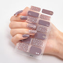 Four Sorts of Nail Stickers Fashion Nail Wraps Self Adhesive Manicure Decoracion Nail Strips Nail Sticker Set Nail Art