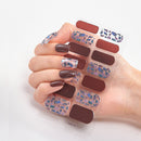 Four Sorts of Nail Stickers Fashion Nail Wraps Self Adhesive Manicure Decoracion Nail Strips Nail Sticker Set Nail Art