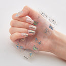 Four Sorts of Nail Stickers Fashion Nail Wraps Self Adhesive Manicure Decoracion Nail Strips Nail Sticker Set Nail Art