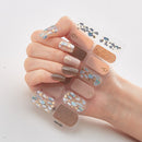 Four Sorts of Nail Stickers Fashion Nail Wraps Self Adhesive Manicure Decoracion Nail Strips Nail Sticker Set Nail Art