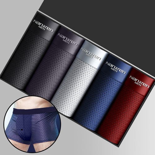 Men's Panties Men Undrewear Boxershorts Men Boxer Men Ropa Interior Hombre Calzoncillos Breathable Hombre Bamboo Hole Large Size