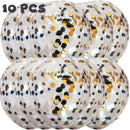 10/20 Star Confetti Balloons Metallic Confetti Latex Transparent Ballon Baby Shower Birthday Party Wedding Decoration Ball Globo