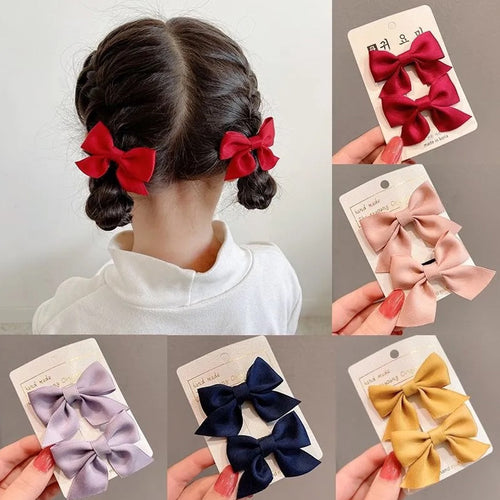 2022 Neue Schleife Kopfbedeckungen Nette Süße Kleine Mädchen Haarschmuck Sommer Mädchen Net Rot Clips Baby Haarnadeln Kinder Haarspangen Geschenke