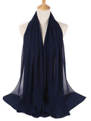 Bufanda de gasa de Color liso, hiyab, diadema para mujer, cubierta de cabeza islámica, envoltura para mujer, Jersey musulmán, hiyab, bufandas para el pelo, pañuelo para la cabeza