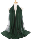 Bufanda de gasa de Color liso, hiyab, diadema para mujer, cubierta de cabeza islámica, envoltura para mujer, Jersey musulmán, hiyab, bufandas para el pelo, pañuelo para la cabeza