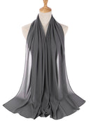 Bufanda de gasa de Color liso, hiyab, diadema para mujer, cubierta de cabeza islámica, envoltura para mujer, Jersey musulmán, hiyab, bufandas para el pelo, pañuelo para la cabeza