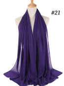 Bufanda de gasa de Color liso, hiyab, diadema para mujer, cubierta de cabeza islámica, envoltura para mujer, Jersey musulmán, hiyab, bufandas para el pelo, pañuelo para la cabeza