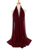 Bufanda de gasa de Color liso, hiyab, diadema para mujer, cubierta de cabeza islámica, envoltura para mujer, Jersey musulmán, hiyab, bufandas para el pelo, pañuelo para la cabeza