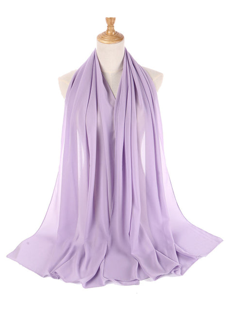 Bufanda de gasa de Color liso, hiyab, diadema para mujer, cubierta de cabeza islámica, envoltura para mujer, Jersey musulmán, hiyab, bufandas para el pelo, pañuelo para la cabeza