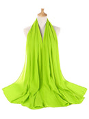 Bufanda de gasa de Color liso, hiyab, diadema para mujer, cubierta de cabeza islámica, envoltura para mujer, Jersey musulmán, hiyab, bufandas para el pelo, pañuelo para la cabeza