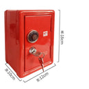 W&amp;G Ins Safe Box Organizer Iron Pink Desk Decorative Box Piggy Bank Metal Mini Cabinet Money Storage Box Kawaii Storage Box