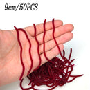 20PCS-100pcs Lifelike Red Worm Soft Lure Earthworm Summer Fishing Silicone Artificial Bait Fishy Shrimp Additive Bass Carp