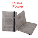 Funda de cuero con banda elástica para pasaporte, bloqueo RFID para tarjetas, porta pasaporte de viaje, BILLETERA, organizador de documentos, funda para hombre y mujer