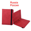 Funda de cuero con banda elástica para pasaporte, bloqueo RFID para tarjetas, porta pasaporte de viaje, BILLETERA, organizador de documentos, funda para hombre y mujer