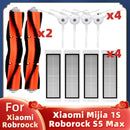 Xiaomi Mijia 1 / 1S SDJQR01RR SDJQR02RR SDJQR03RR Roborock S5 Max S6 MaxV Spare Parts Main Side Brush Hepa Filter Brush Cover