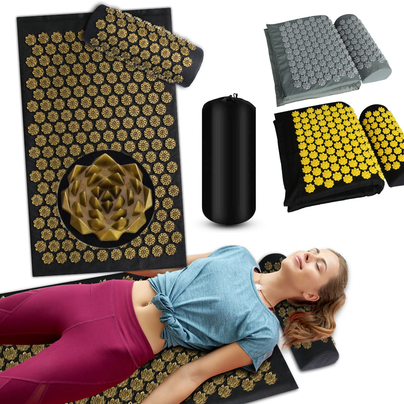 Aplicador de Pranamat Kuznetsov acupresión Yoga cojín Sensi masaje corporal Mat con aguja masajeador de pies almohada Fitness Pilates