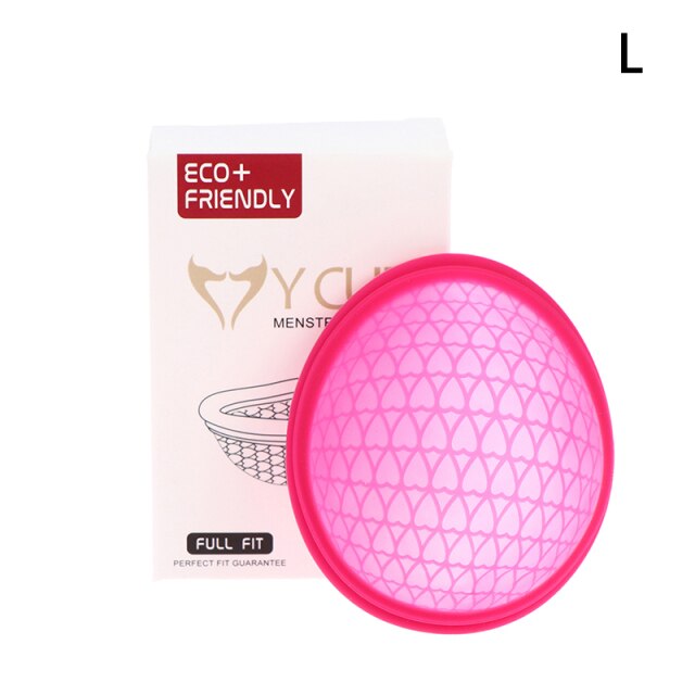menstrual Reusable Disc Flat-fit Design Menstrual Cup Extra-Thin Sterilizing Silicone Menstrual Disk Tampon/Pad Alternative