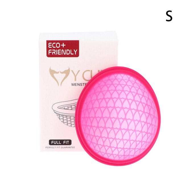 menstrual Reusable Disc Flat-fit Design Menstrual Cup Extra-Thin Sterilizing Silicone Menstrual Disk Tampon/Pad Alternative