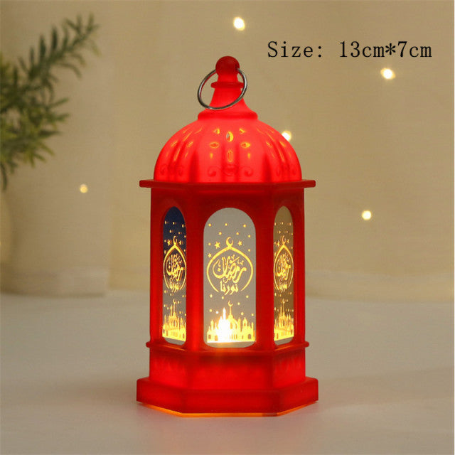 2022 LED 3D Eid Mubarak Decor Ornament Light Eid Kareem Ramadan Decor for Home Ramadan Mubarak Eid Al Adha Islamic Muslim Party