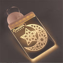 2022 LED 3D Eid Mubarak Decor Ornament Light Eid Kareem Ramadan Decor for Home Ramadan Mubarak Eid Al Adha Islamic Muslim Party