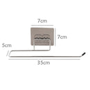 1 Pcs L-Shape Punch-Free Hook Wall Mounted Cloth Hanger for Coats Hats Towels Clothes Kitchen Rack Roll Bathroom Holder