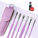 6PCS Ear Cleaner Wax Removal Tool Earpick Sticks Earwax Remover Curette Ear Pick Cleaning Ear Cleanser Spoon Health Care Earpick