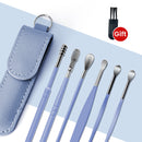 6PCS Ear Cleaner Wax Removal Tool Earpick Sticks Earwax Remover Curette Ear Pick Cleaning Ear Cleanser Spoon Health Care Earpick