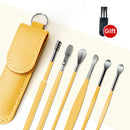 6PCS Ear Cleaner Wax Removal Tool Earpick Sticks Earwax Remover Curette Ear Pick Cleaning Ear Cleanser Spoon Health Care Earpick