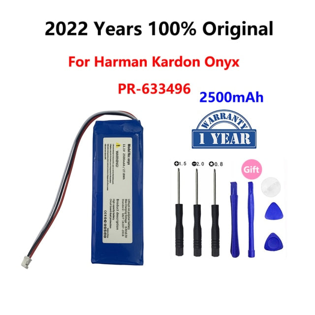 Batería de repuesto 100% Original para JBL Charge Flip Pulse Xtreme 2 3 4 5 para Harman Kardon Go Play Onyx Mini altavoz Bateria