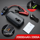 Baseus 20000mAh Car Jump Starter Power Bank 2000A 1000A Car Battery Charger Auto Emergency Booster Dispositivo de arranque Jump Start