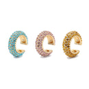 2022 nueva moda perla oreja brazalete Bohemia apilable en forma de C CZ diamantes de imitación pequeños pendientes de Clip para mujer joyería de boda