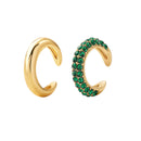 2022 nueva moda perla oreja brazalete Bohemia apilable en forma de C CZ diamantes de imitación pequeños pendientes de Clip para mujer joyería de boda