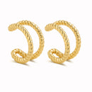 2022 nueva moda perla oreja brazalete Bohemia apilable en forma de C CZ diamantes de imitación pequeños pendientes de Clip para mujer joyería de boda