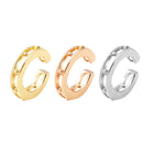 2022 nueva moda perla oreja brazalete Bohemia apilable en forma de C CZ diamantes de imitación pequeños pendientes de Clip para mujer joyería de boda