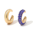 2022 nueva moda perla oreja brazalete Bohemia apilable en forma de C CZ diamantes de imitación pequeños pendientes de Clip para mujer joyería de boda