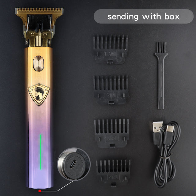 2022 nueva cortadora de cabello eléctrica USB, afeitadora recargable, recortadora de barba, máquina para cortar cabello profesional para hombres, barba